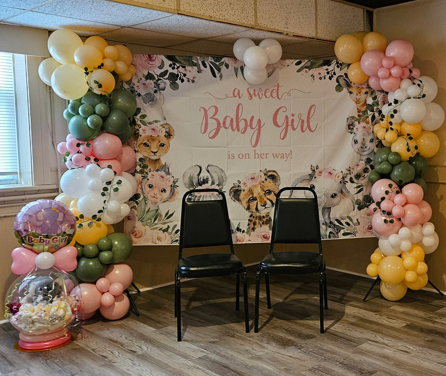 Baby Shower Balloon Backdrop