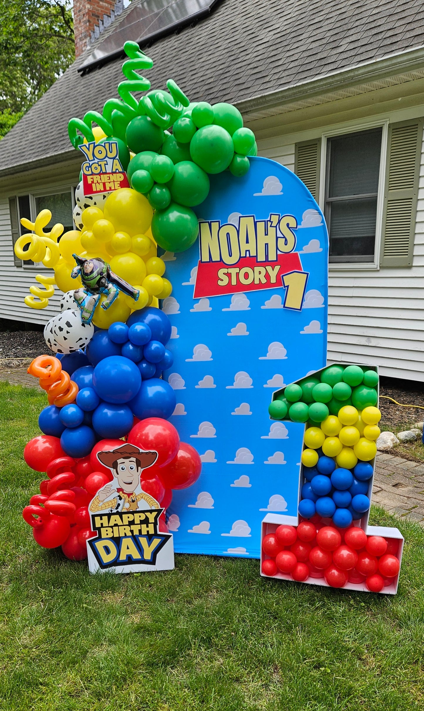 Birthday Balloon Backdrop