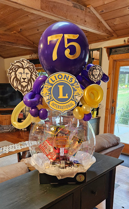 Birthday Lottery Style Stuffed Balloon