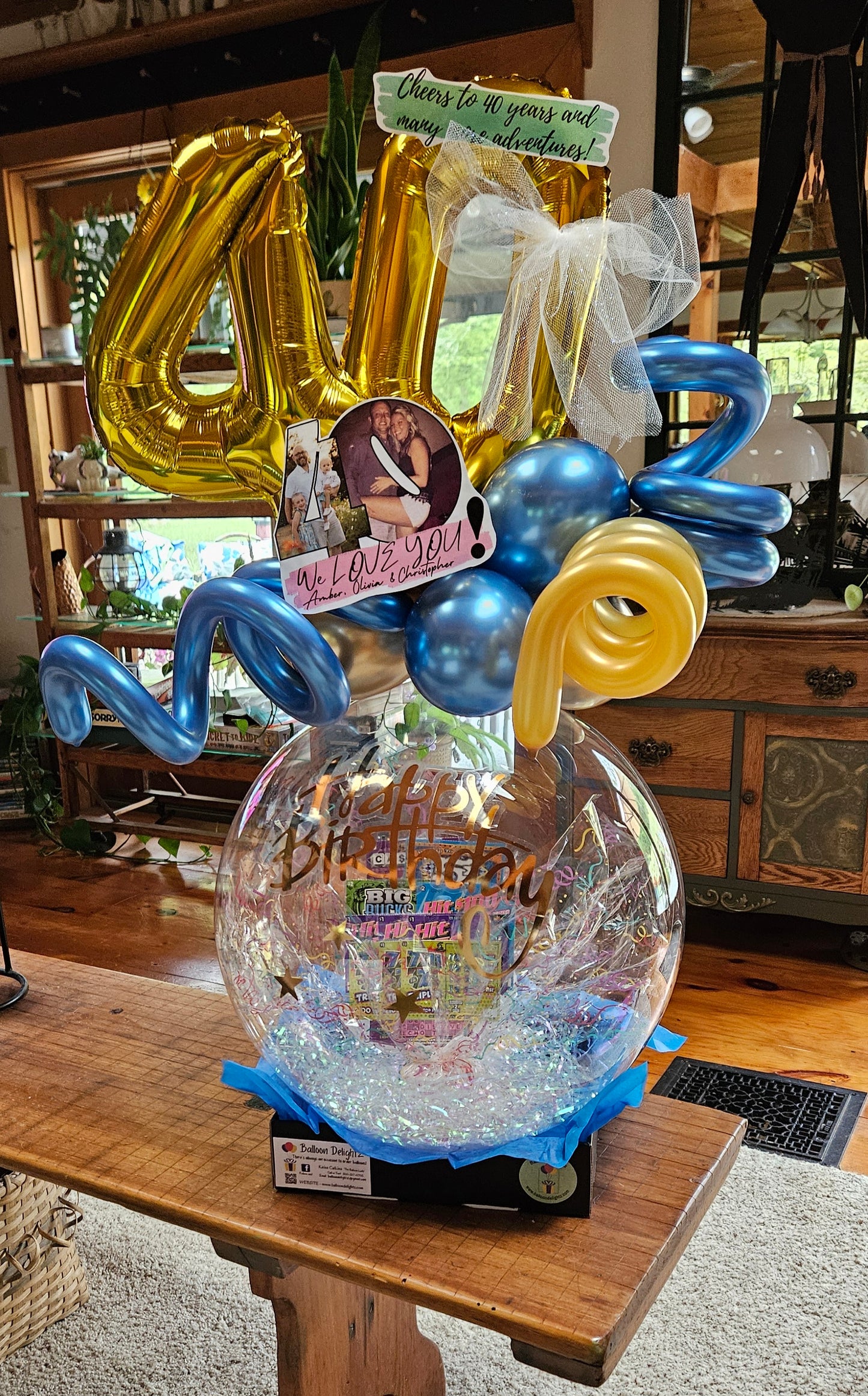 Birthday Lottery Style Stuffed Balloon