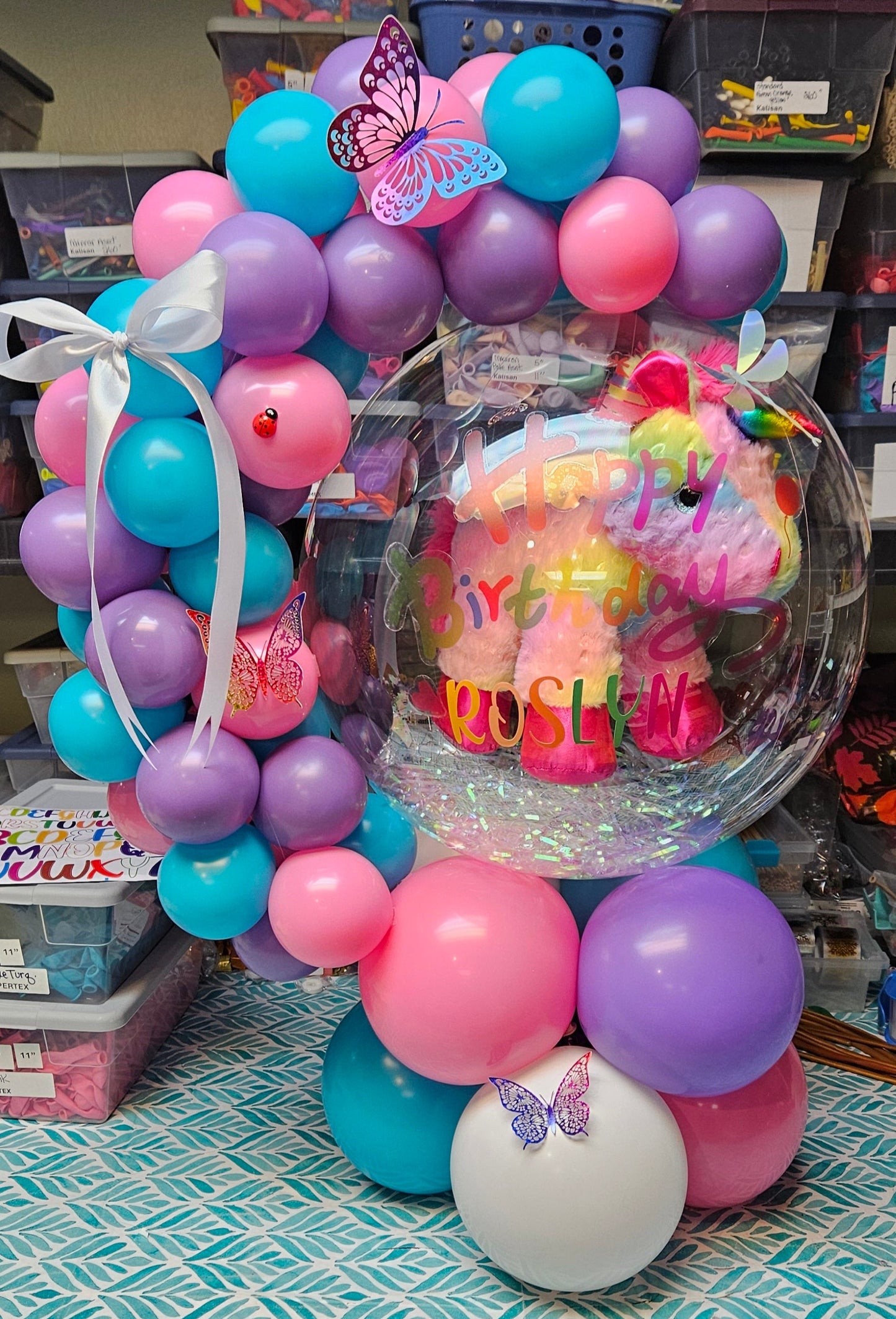 Birthday Hug Style Stuffed Balloon